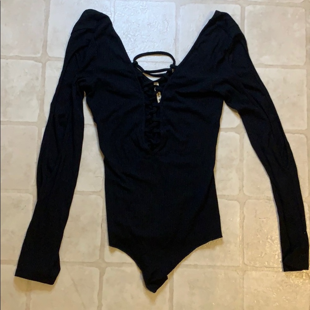 NWOT LF Black Body Suit SZ S